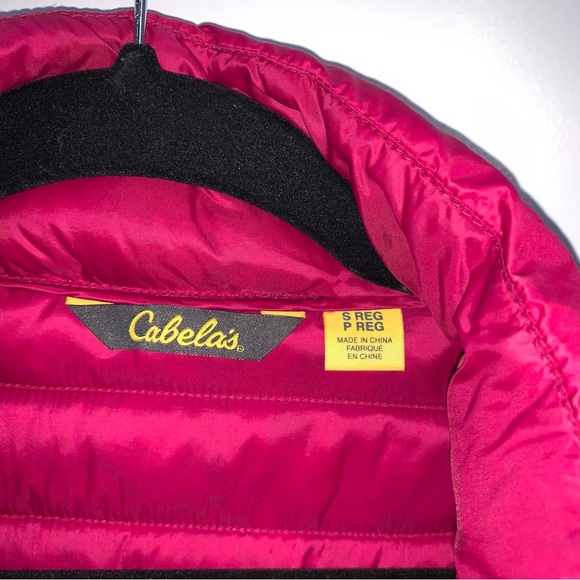 Cabela’s Duck Down Insulated Long Sleeve Puffer Jacket Pink size Small - Picture 5 of 9